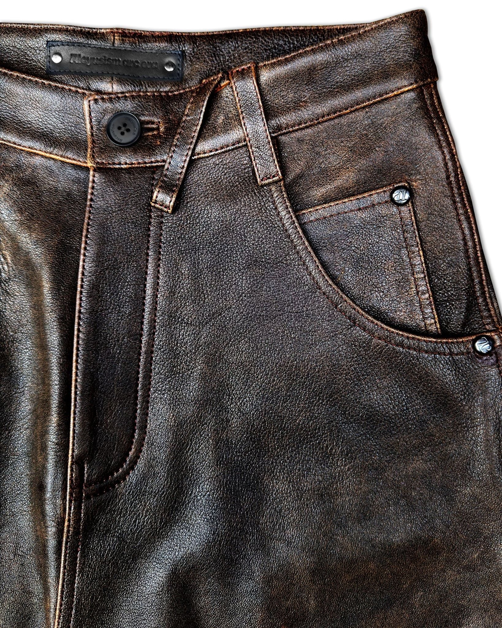 ALCYUS | LEATHER SHORTS