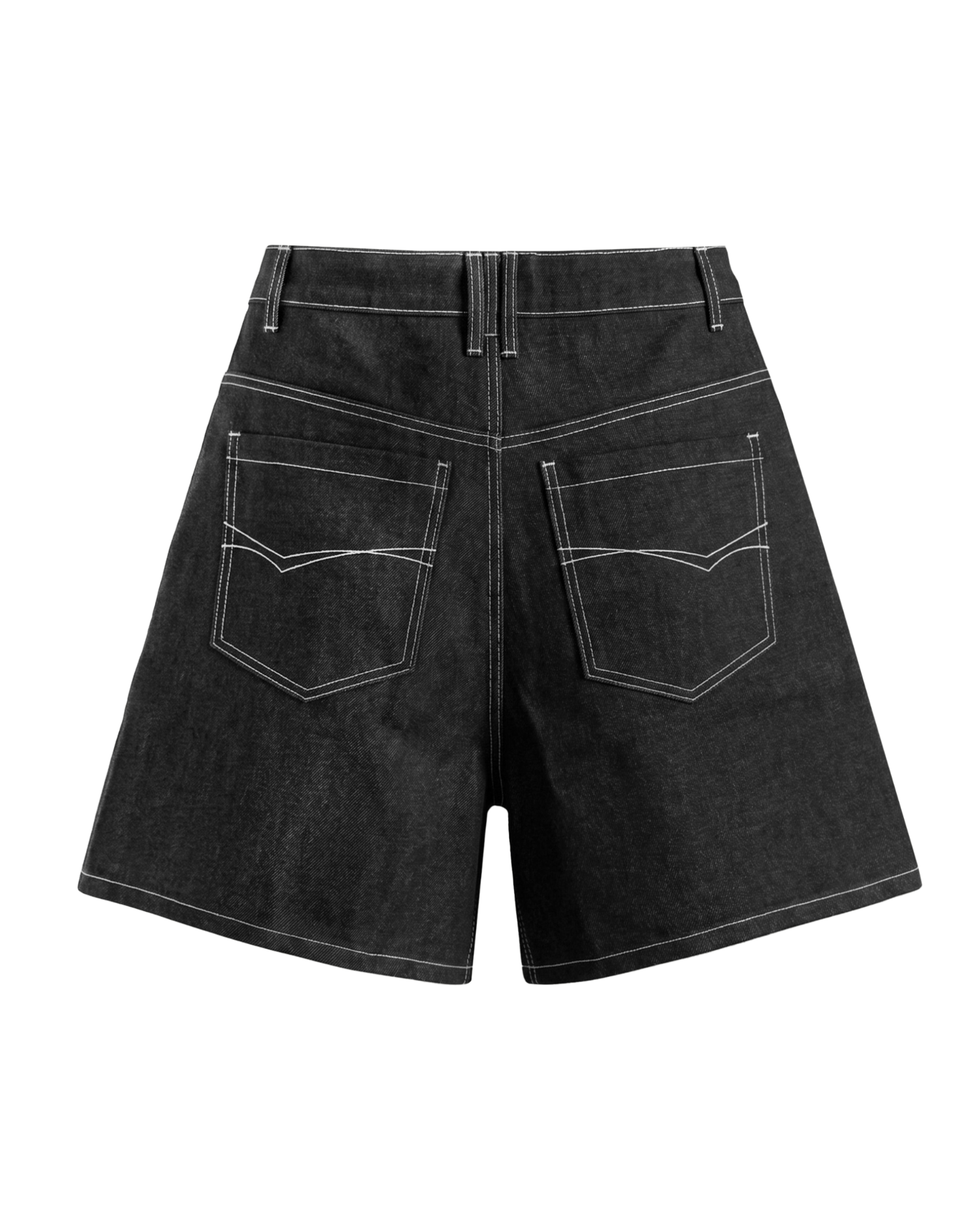 ALCYUS | WIDE DENIM SHORTS