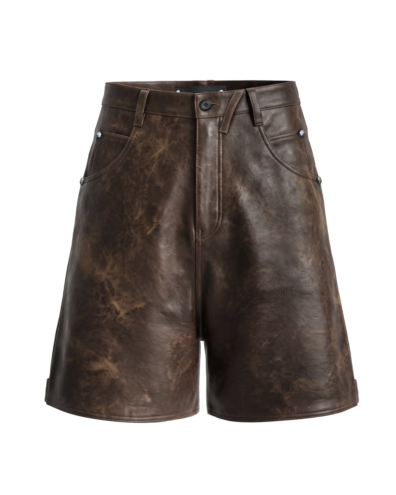 ALCYUS | LEATHER SHORTS