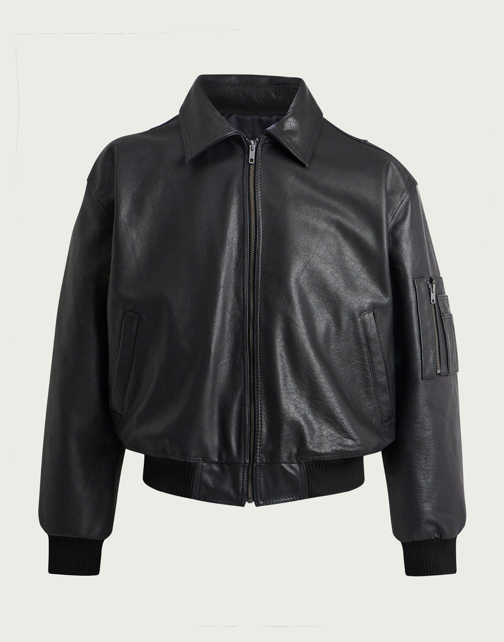  ALCYUS| LEATHER BOMBER JK 