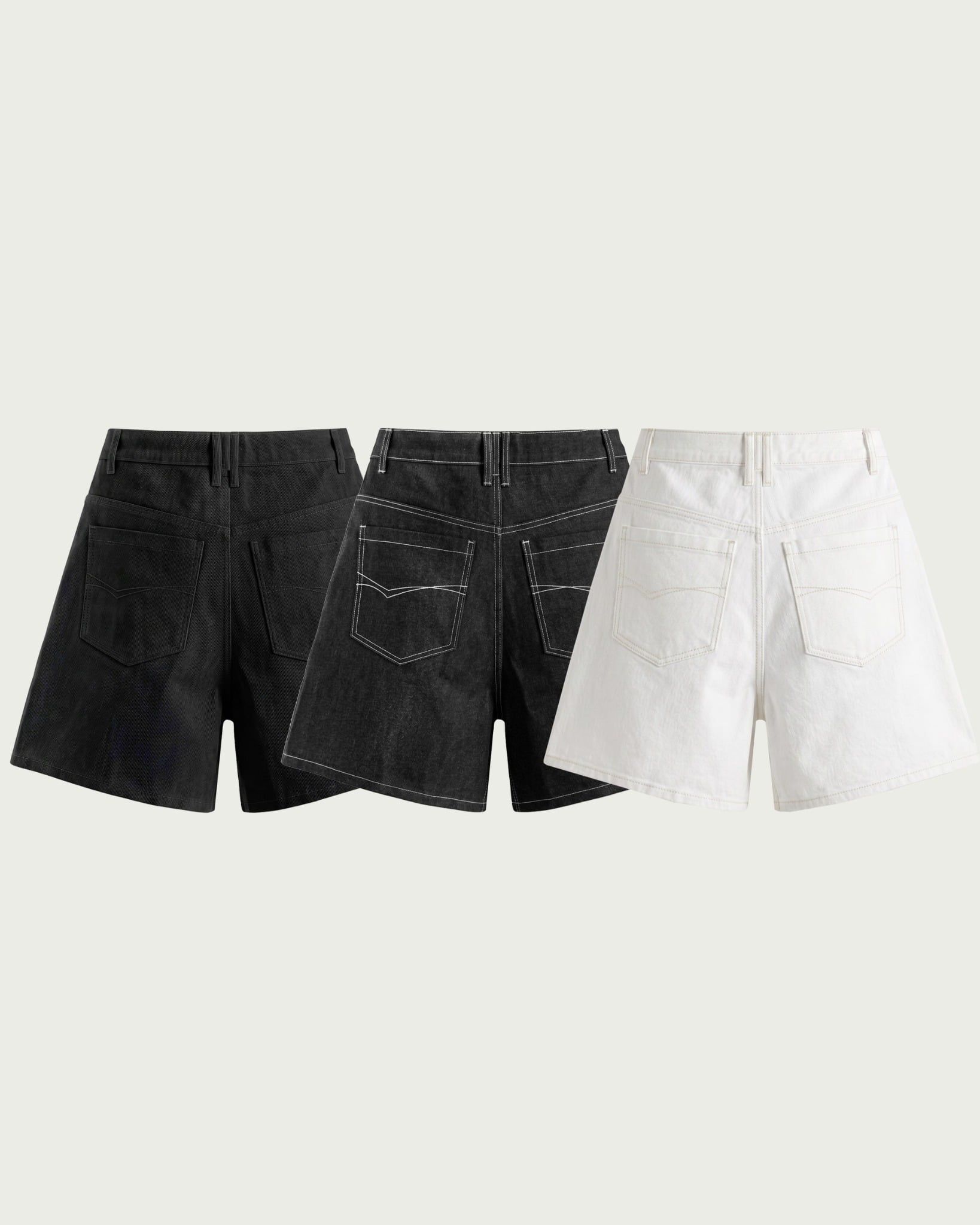  ALCYUS | WIDE DENIM SHORTS 