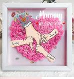 Personalized Mom Flower Shadow Box