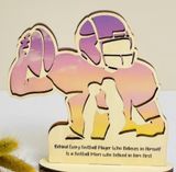 Wooden Football Sign