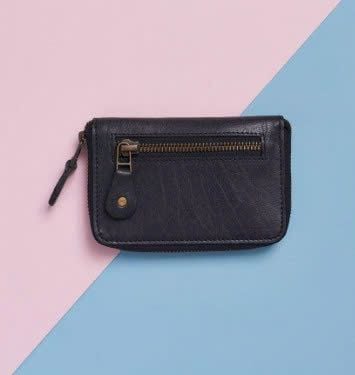 Leather Zip Up Wallet