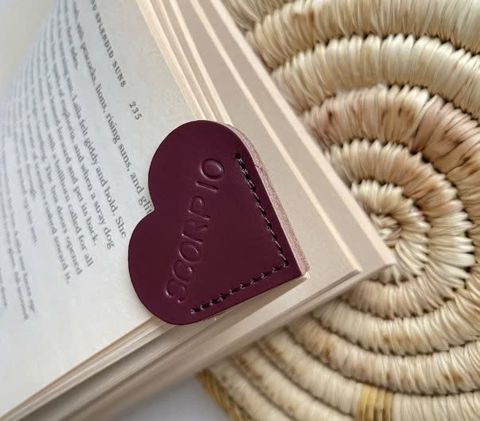  Personalised Leather Bookmark 