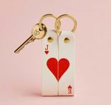 Ace Of Hearts Couples Keyring Set