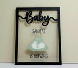 Wooden Baby Sign