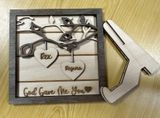 3D Wooden Sign With Stand