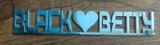 Metal sign logo