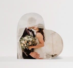Wedding Anniversary Acrylic Heart Photo