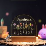 Personalized Grandma's Garden Night Light