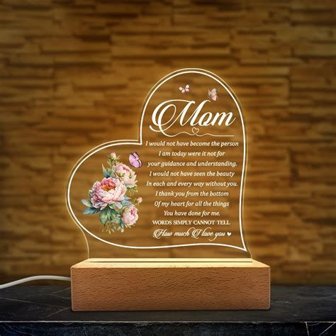 Acrylic Night Light Gift for Mother