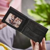 Mens Leather Wallet With Engraved Message