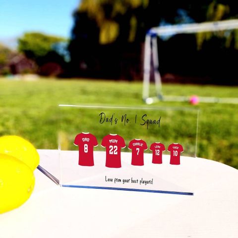 Football Team Acrylic Block