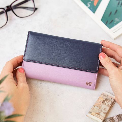 Colourful Leather Purse For Her