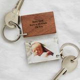 Wood And Acrylic Photo Keyring