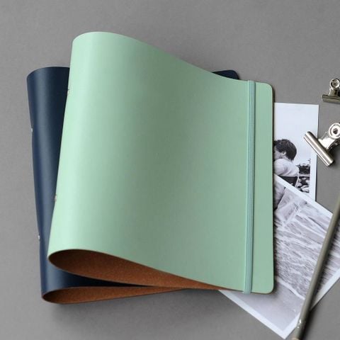 A5 Recycled Leather Ring Binder