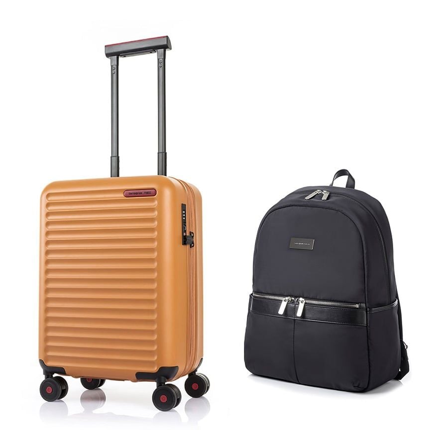 Set B8.1: Vali kéo Toiis C 55/20 + Balo laptop 14in Danah size L