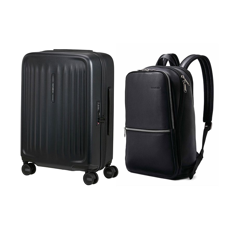  Set B4: Vali kéo Fyrm 55/20 + Balo laptop 14.1 Sam Classic Leather 