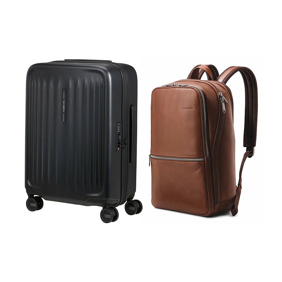  Set B4: Vali kéo Fyrm 55/20 + Balo laptop 14.1 Sam Classic Leather 