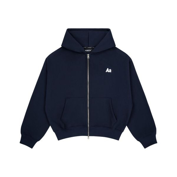  AASTU LOGO HOODIE ZIP // NAVY 