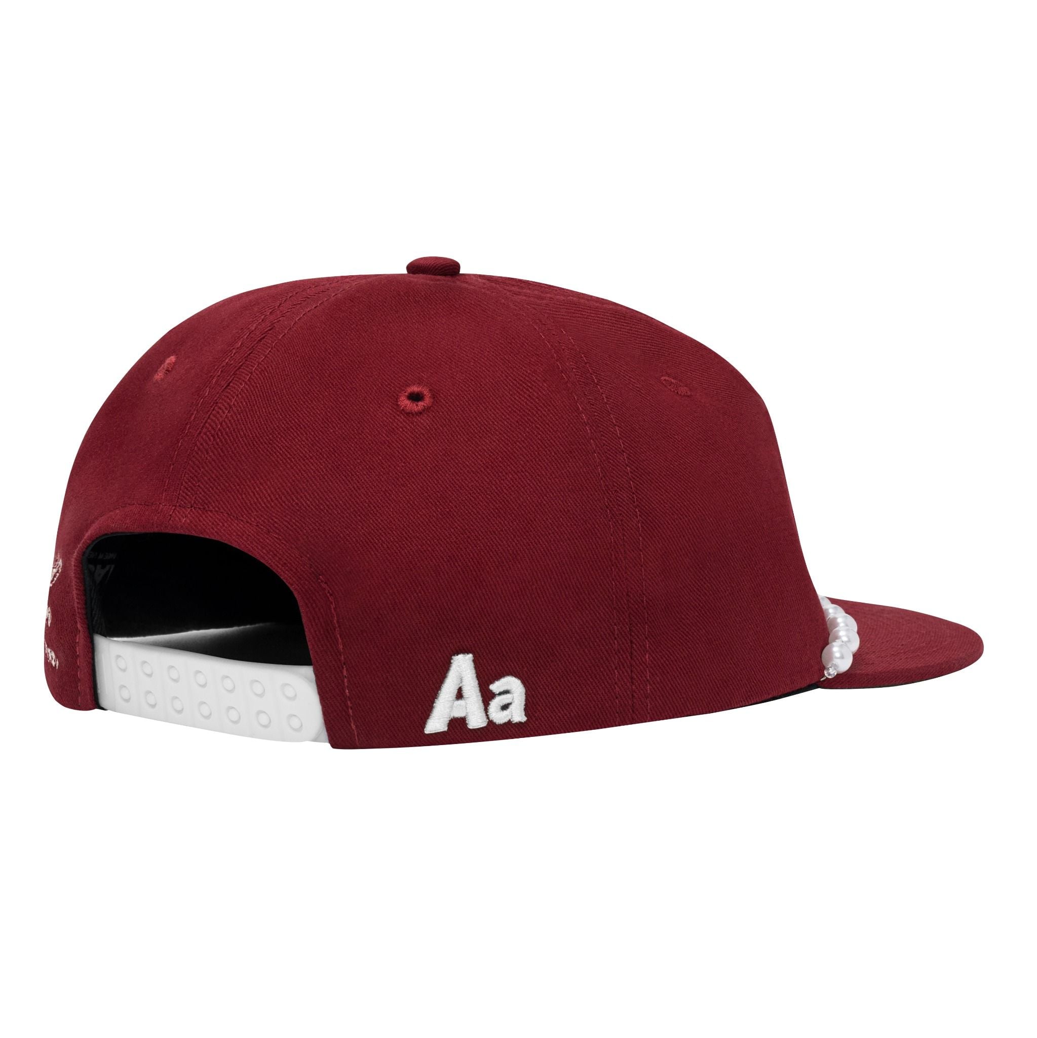  AA CLASSIC GOLFER CAP // RED RUM - PEARL CHAIN 