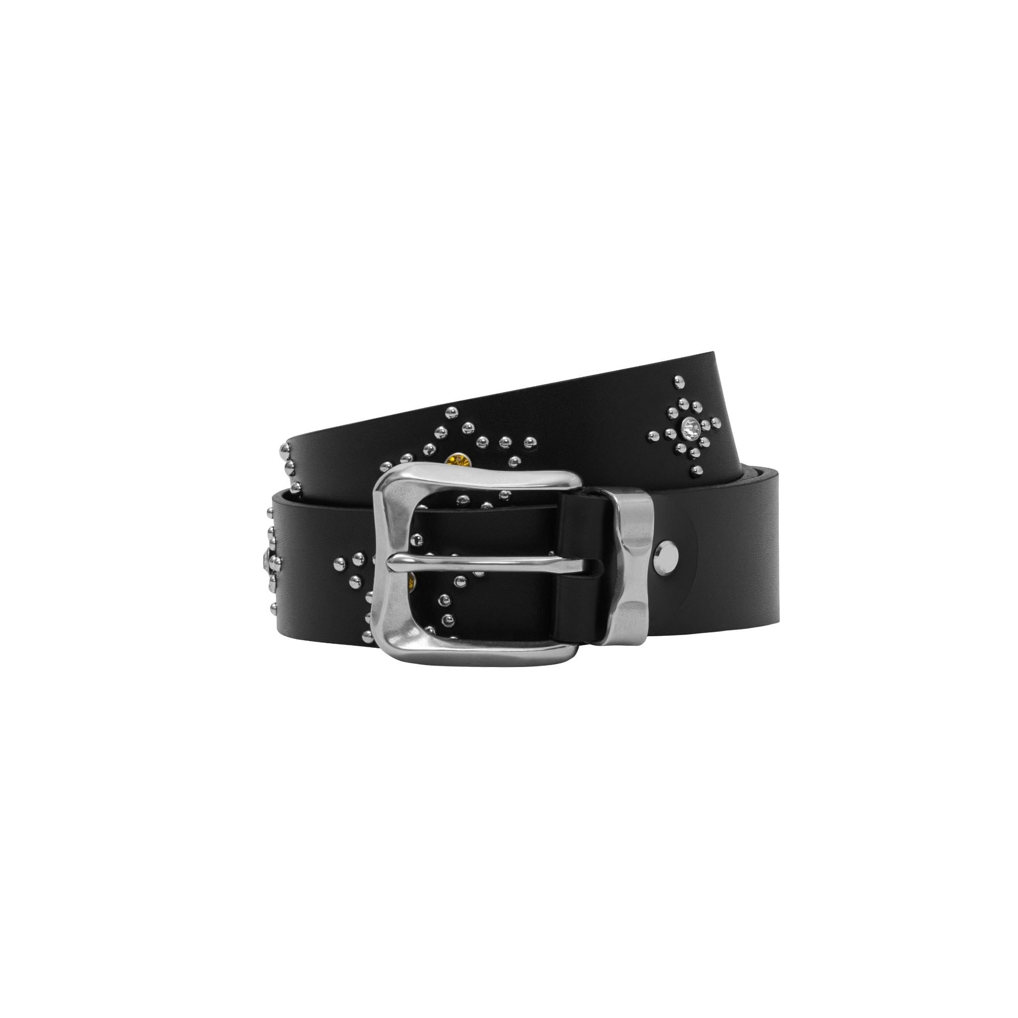  AA RIVET STUDDED LEATHER BELT // BLACK 