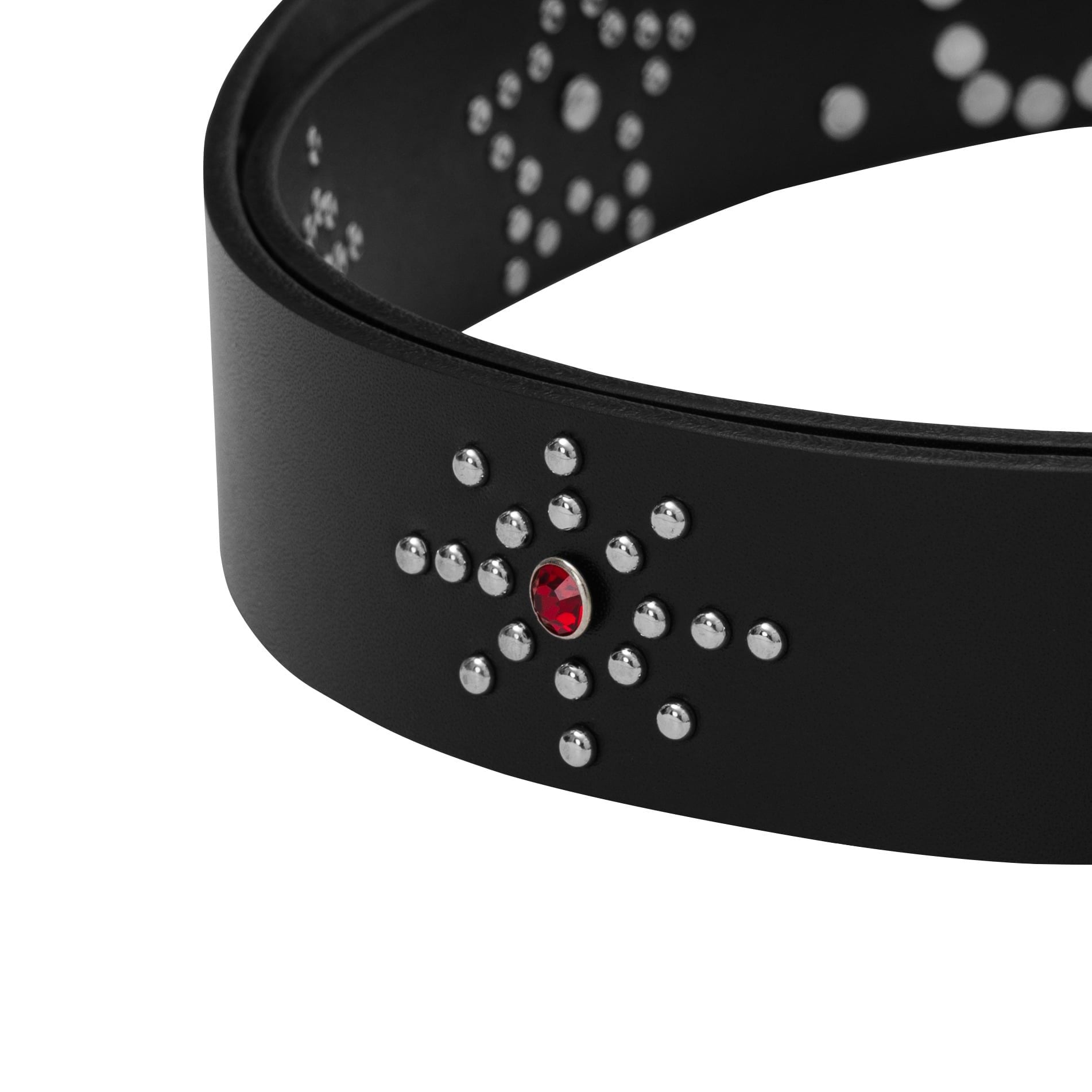  AA RIVET STUDDED LEATHER BELT // BLACK 