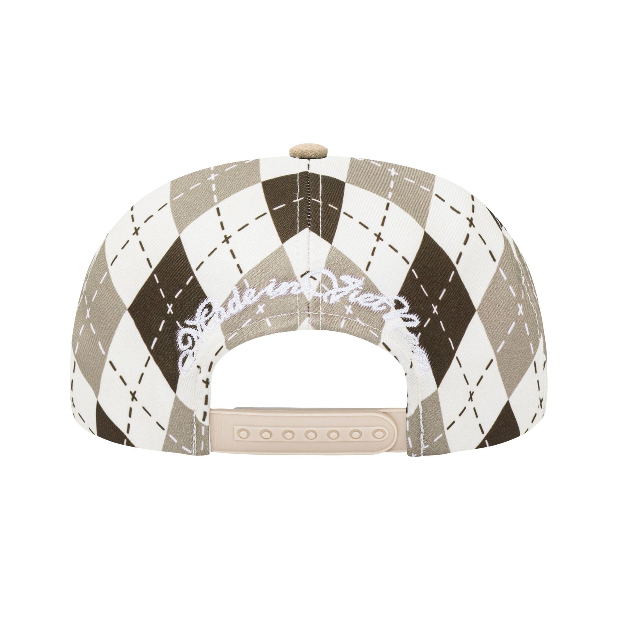  AASTU ARGYLE GOLFER CAP // BROWN 