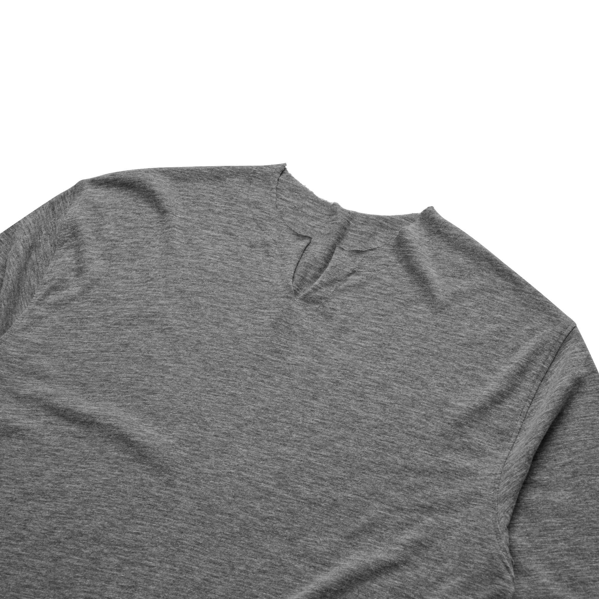  AASTU.CO SLUB LONG SLEEVE // GREY 