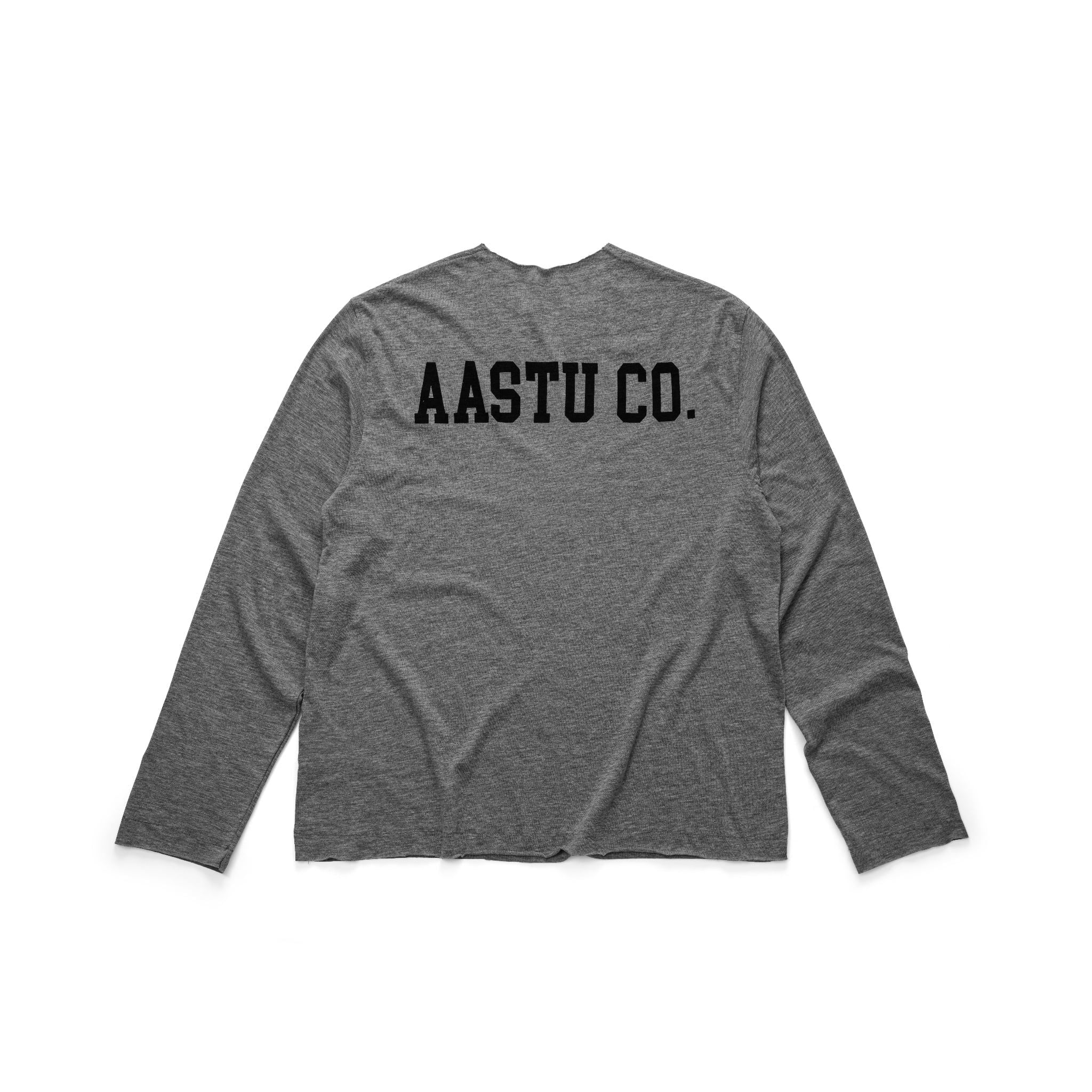  AASTU.CO SLUB LONG SLEEVE // GREY 