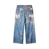  AA PRINTED KEYCHAIN JEANS // BLUE 