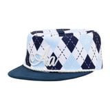  AASTU ARGYLE PILLBOX CAP // BLUE 