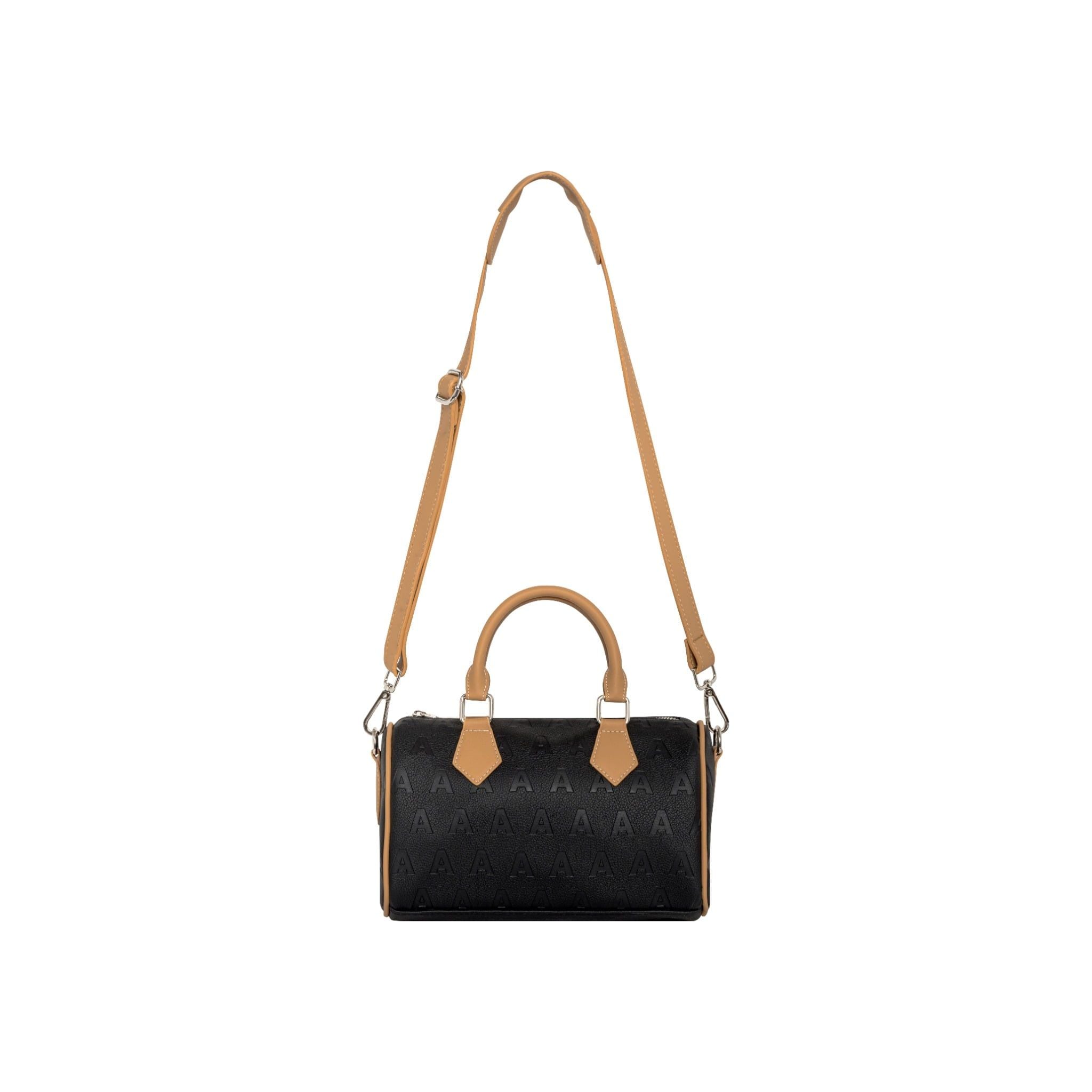  AA BOSTON BAG BLACK-CREAM 