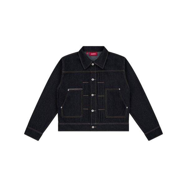  AA RIB DENIM JACKET // BLACK 
