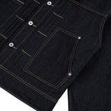  AA RIB DENIM JACKET // BLACK 