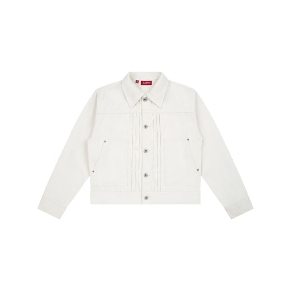  AA RIOT DENIM JACKET // WHITE 