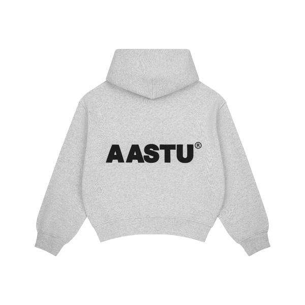  AASTU LOGO HOODIE VJPPRO ZIP // GREY 