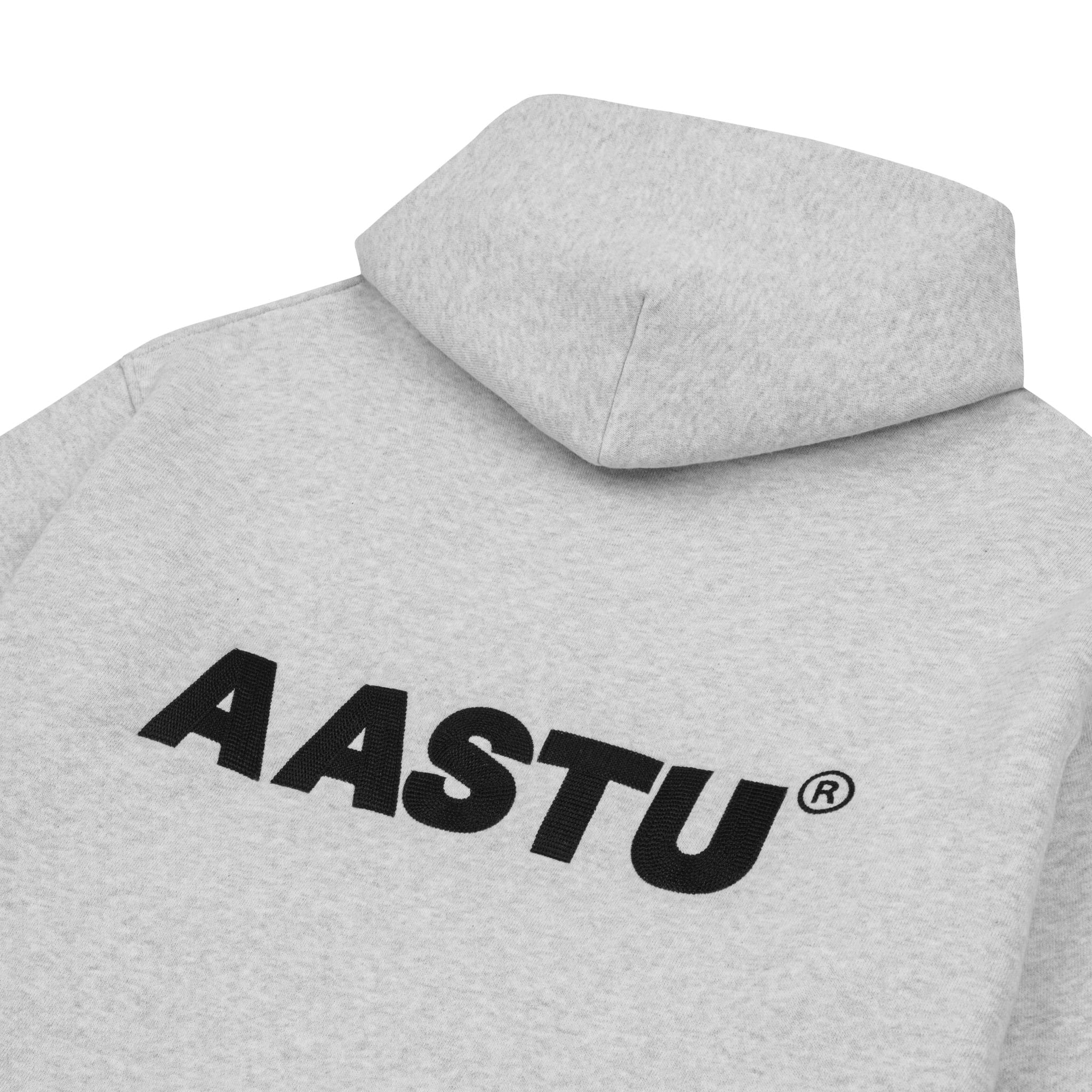  AASTU LOGO HOODIE VJPPRO ZIP // GREY 