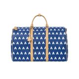  AA EMBROIDERED LOGO BOSTON BAG // BLUE 