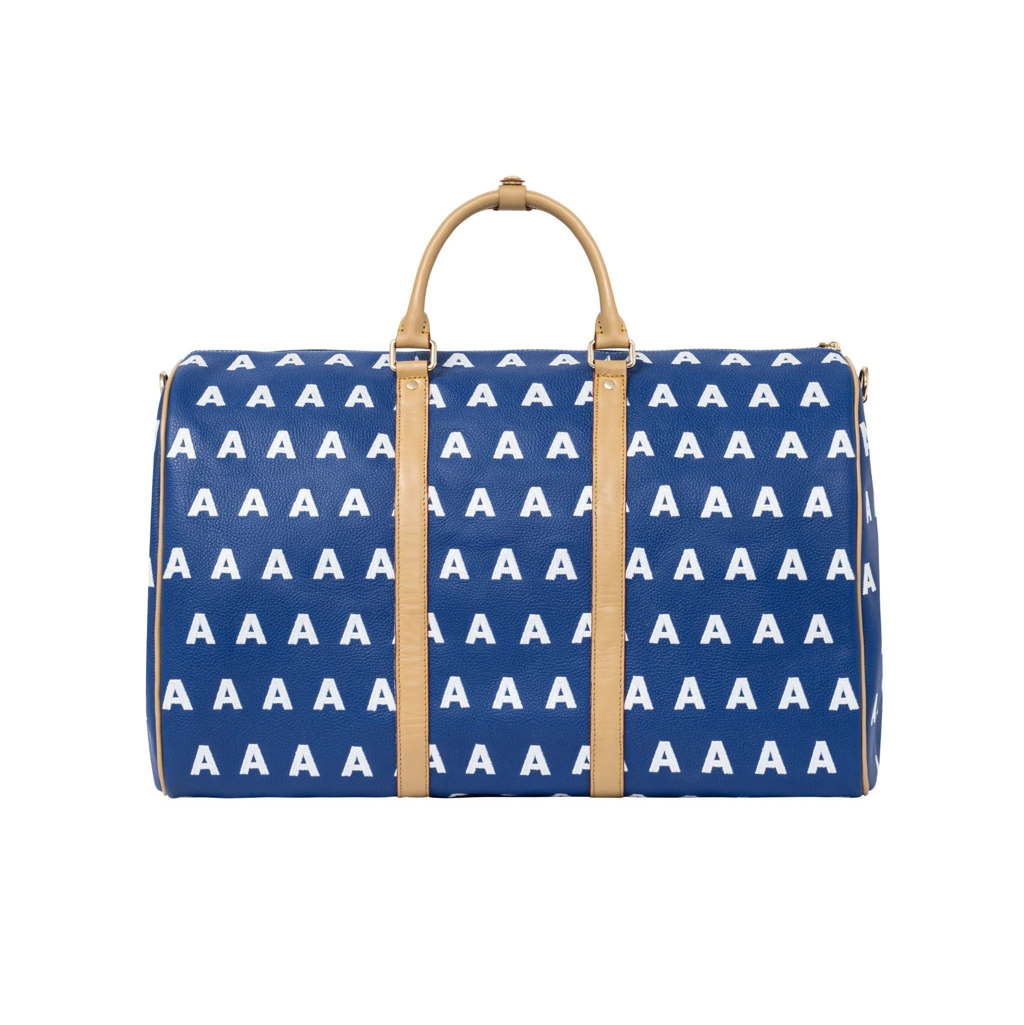  AA EMBROIDERED LOGO BOSTON BAG // BLUE 
