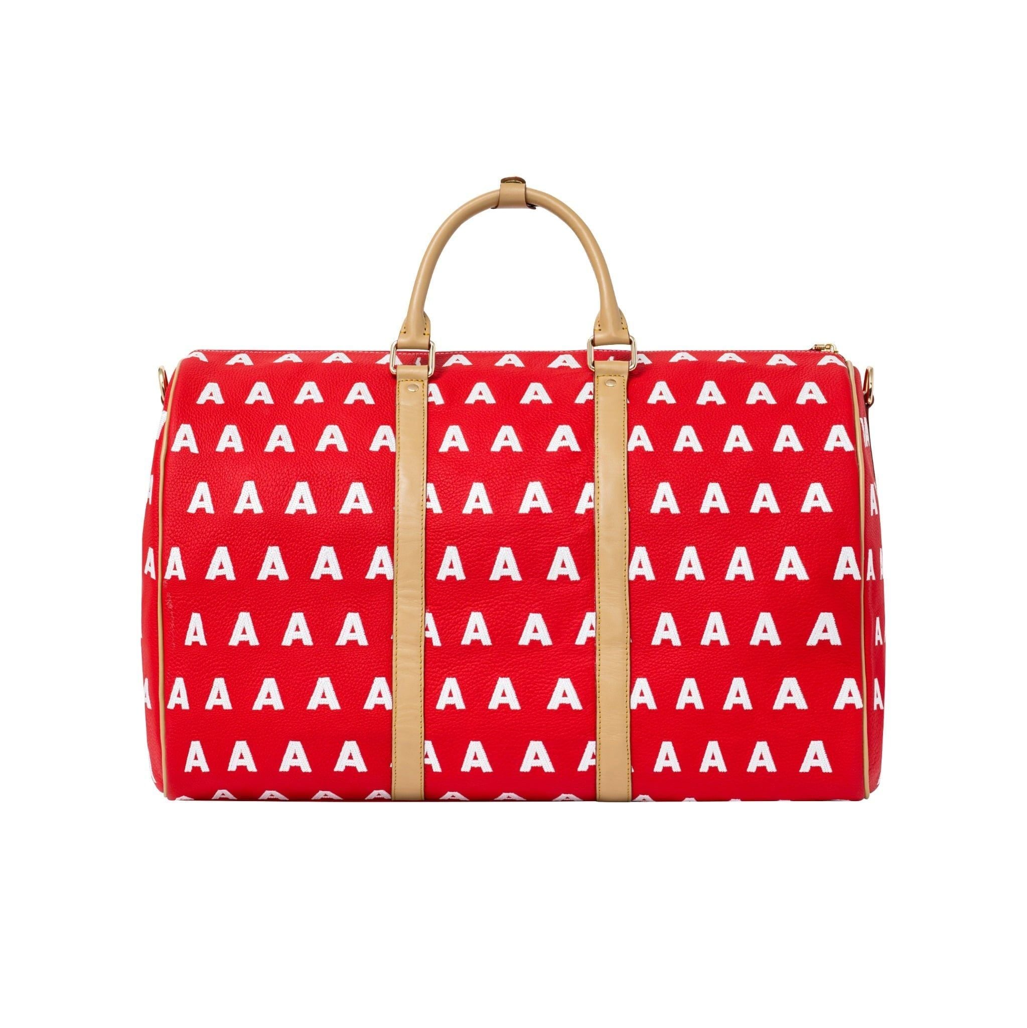  AA EMBROIDERED LOGO BOSTON BAG // RED 