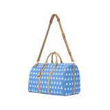  AA EMBROIDERED LOGO BOSTON BAG // LIGHT BLUE 