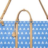  AA EMBROIDERED LOGO BOSTON BAG // LIGHT BLUE 