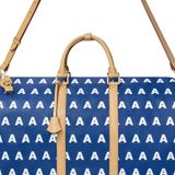 AA EMBROIDERED LOGO BOSTON BAG // BLUE 