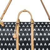  AA EMBROIDERED LOGO BOSTON BAG // BLACK 