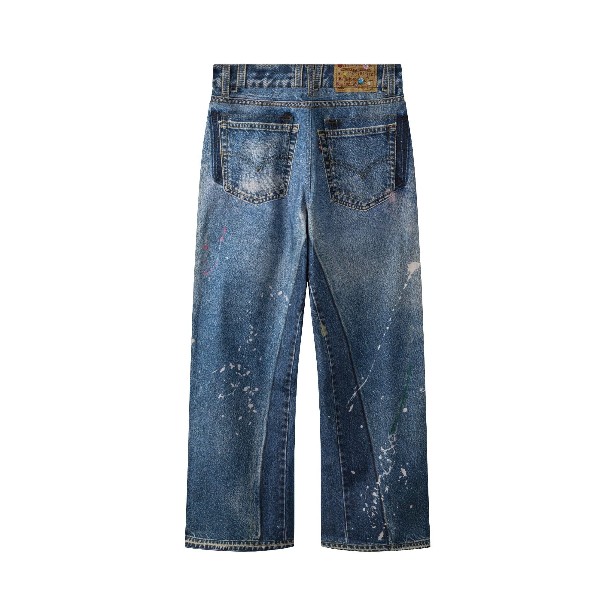  AA PRINTED WASHED JEAN // LIGHT BLUE 