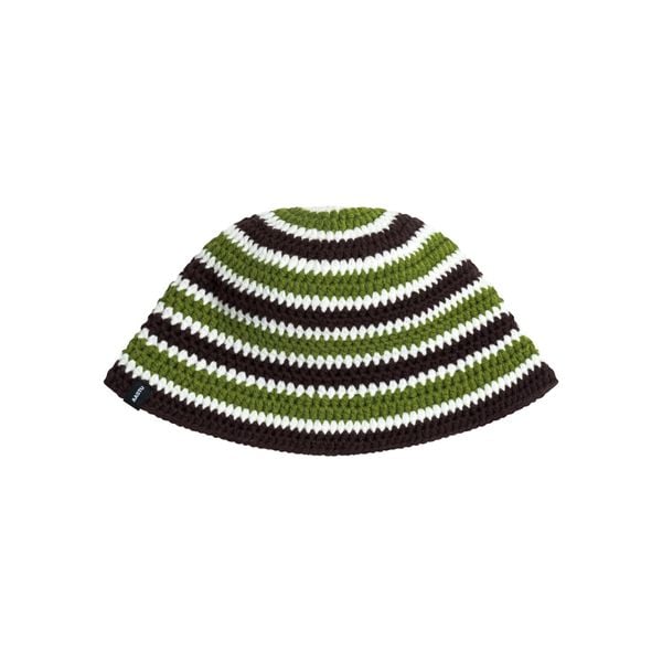 AA KNIT HAT // BROWN-GREEN 