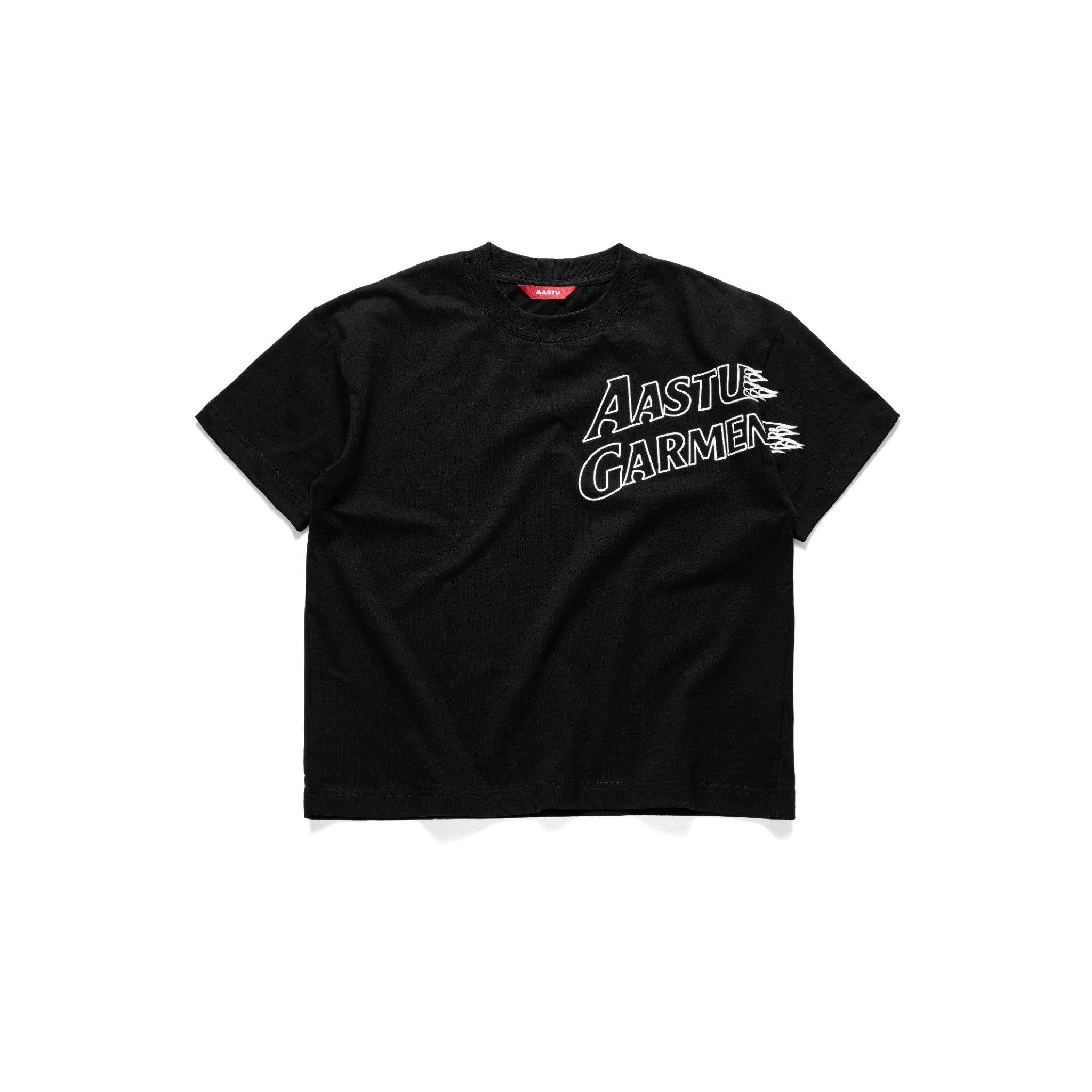  AA FIRE GARMENT LOGO TEE V2 // BLACK 