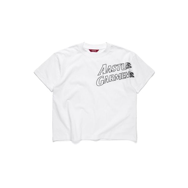  AA FIRE GARMENT LOGO TEE V2 // WHITE 